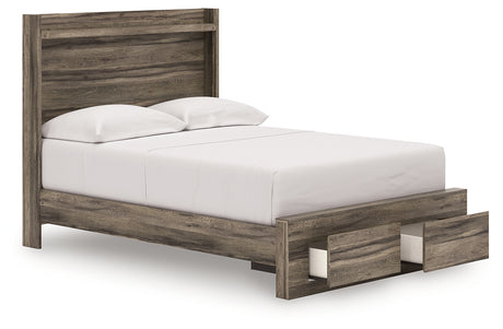Elbrim Brown Full Panel Storage Bed from Ashley - Luna Furniture