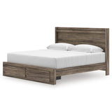 Elbrim Brown King Panel Storage Bed from Ashley - Luna Furniture