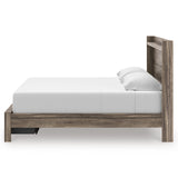 Elbrim Brown King Panel Storage Bed from Ashley - Luna Furniture
