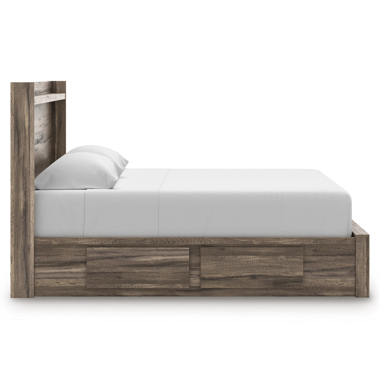 Elbrim Brown King Panel Storage Bed from Ashley - Luna Furniture