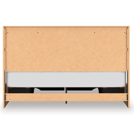 Elbrim Brown King Panel Storage Bed from Ashley - Luna Furniture