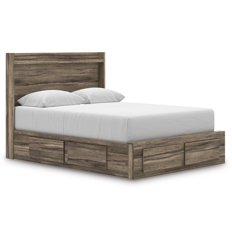 Elbrim Brown Queen Panel Storage Bed from Ashley - Luna Furniture