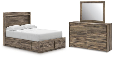 Elbrim Full Panel Storage Bed, Dresser and Mirror from Ashley - Luna Furniture