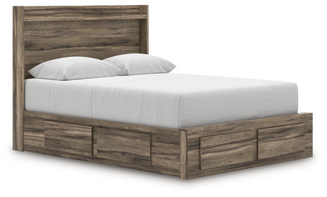 Elbrim Queen Panel Storage Bed, Dresser and Mirror from Ashley - Luna Furniture