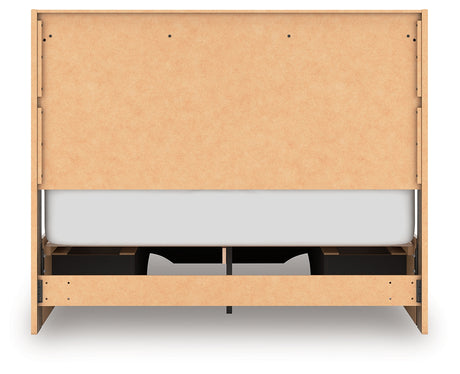 Elbrim Queen Panel Storage Bed, Dresser and Mirror from Ashley - Luna Furniture