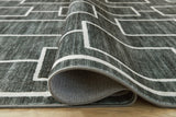 Elderland Black/Gray Washable Large Rug from Ashley Furniture - Luna Furniture