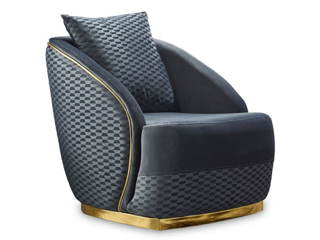 Elegance Chair in Dark Grey from Furnia - Luna Furniture