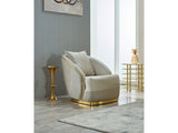 Elegance Chair in Cream from Furnia - Luna Furniture