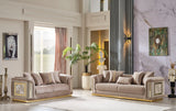 Elegance 3-pieces (Sofa & Loveseat & Chair) Livingroom Set in Beige from Furnia - Luna Furniture