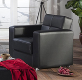 Elegant Santa Glory Black Armchair from Bellona - Luna Furniture