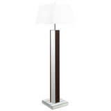 Elena Brown 67-inch Square Tapered Mirrored Floor Lamp from Coaster - Luna Furniture