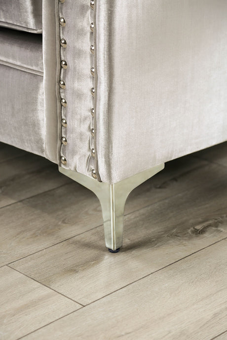 Elicia Silver Loveseat from Furniture of America - Luna Furniture