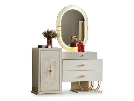 Marsel Dresser With Mirror from Furnia - Luna Furniture