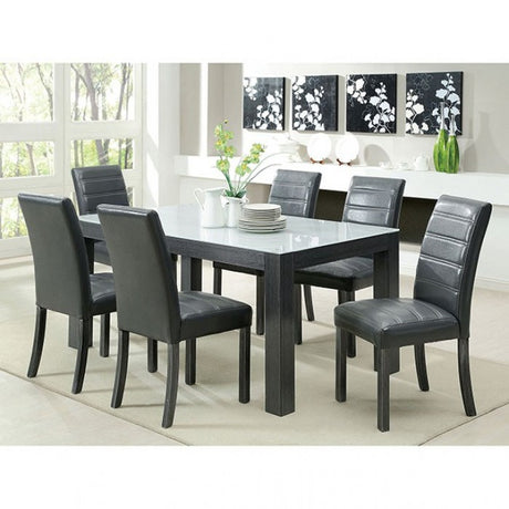 Elise Gray Dining Table from Furniture of America - Luna Furniture