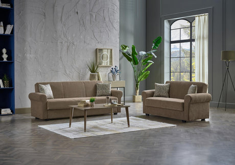 Elita Koopsi Brown Loveseat from Bellona - Luna Furniture