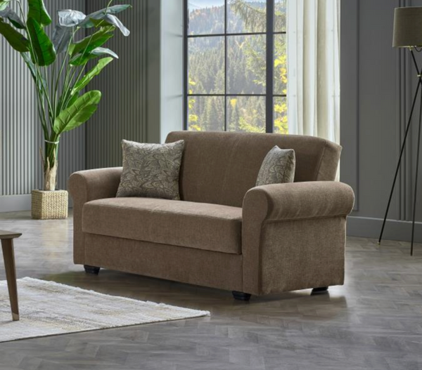 Elita Koopsi Brown Loveseat
