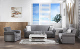 Elita S Diego Gray Loveseat from Bellona - Luna Furniture