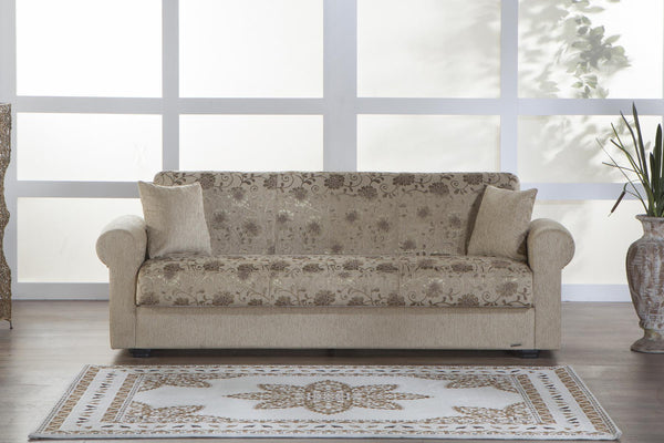 Elita Yasemin Beige 3-Seat Sleeper Sofa