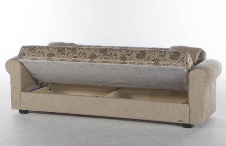 Elita S Yasemin Beige 3-Seat Sleeper Sofa from Bellona - Luna Furniture
