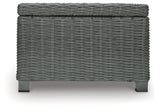 Elite Park Outdoor Coffee Table with 2 End Tables in Gray from Ashley Furniture - Luna Furniture