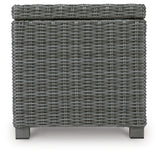 Elite Park Outdoor Coffee Table with 2 End Tables in Gray from Ashley Furniture - Luna Furniture