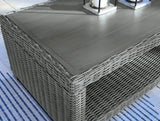 Elite Park Outdoor Coffee Table with 2 End Tables in Gray from Ashley Furniture - Luna Furniture