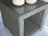 Elite Park Outdoor Coffee Table with 2 End Tables in Gray from Ashley Furniture - Luna Furniture