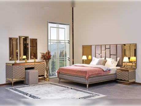 Elite Queen Bed Frame With Headboard from Furnia - Luna Furniture