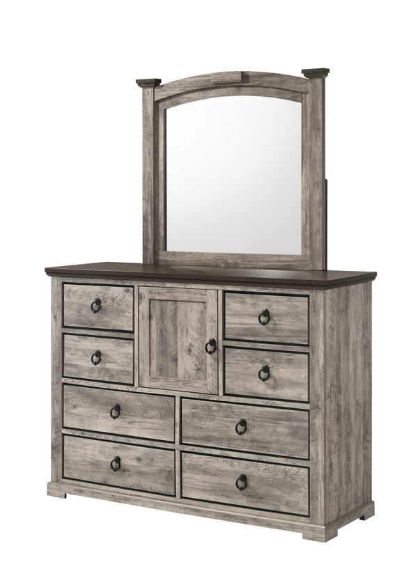 Ella-Mae Beige/Brown Dresser Mirror (Mirror Only)