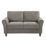 Ellery Pewter Loveseat from Homelegance - Luna Furniture