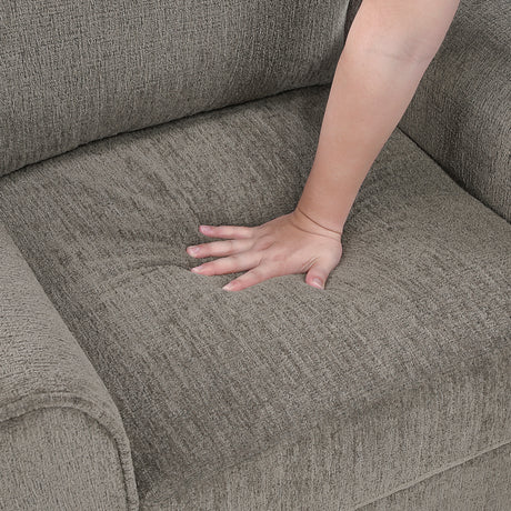 Ellery Pewter Loveseat from Homelegance - Luna Furniture