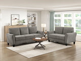 Ellery Pewter Loveseat from Homelegance - Luna Furniture