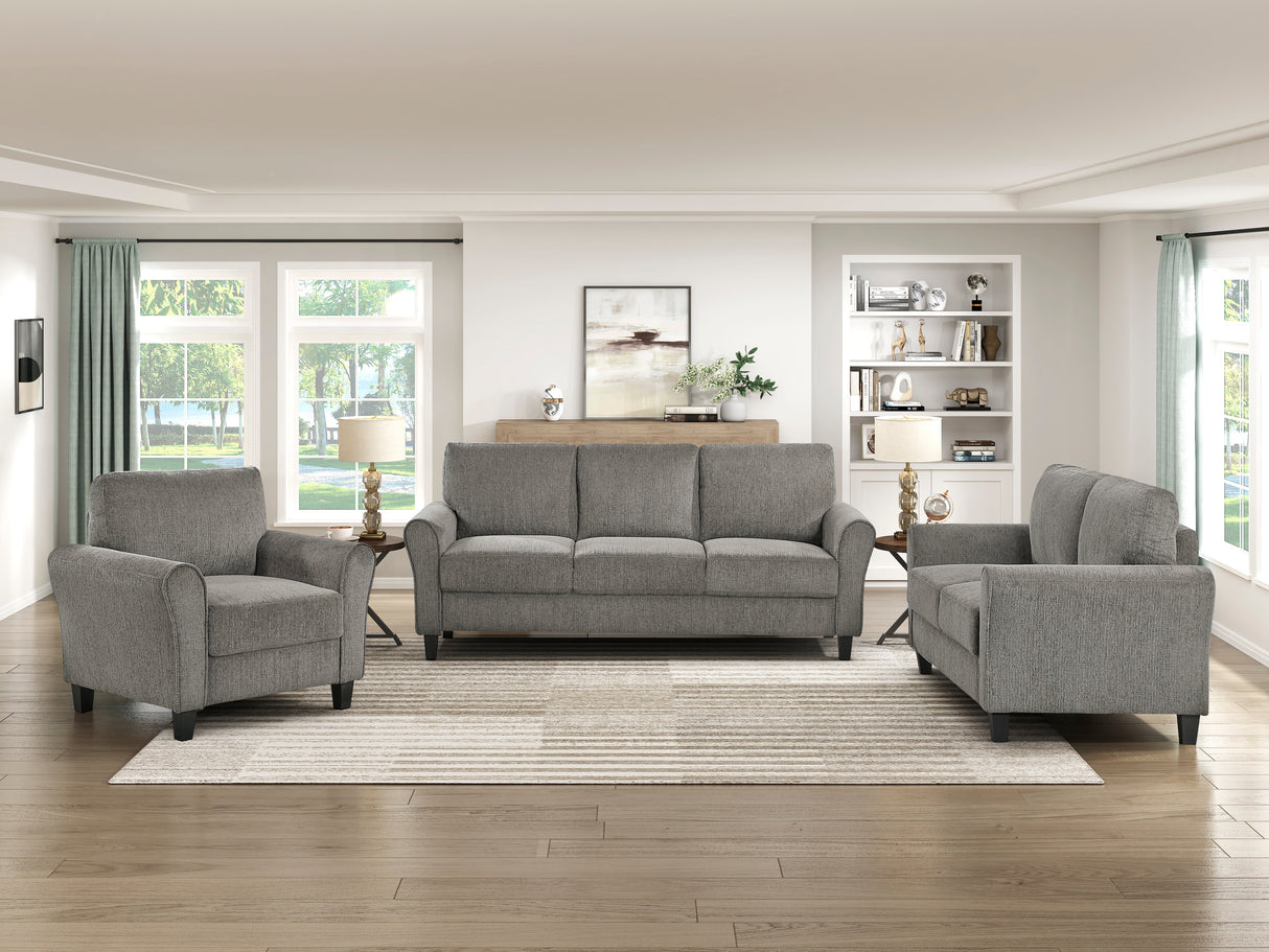 Ellery Pewter Sofa from Homelegance - Luna Furniture