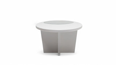 Ellipse White Sculptural Coffee Table from Nova Furniture - Luna Furniture