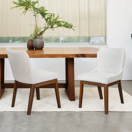 Ellis Beige Linen Dining Chair from Midinmod - Luna Furniture