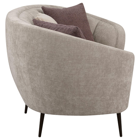 Ellorie Beige 3-Piece Upholstered Curved Sofa Set from Coaster - Luna Furniture