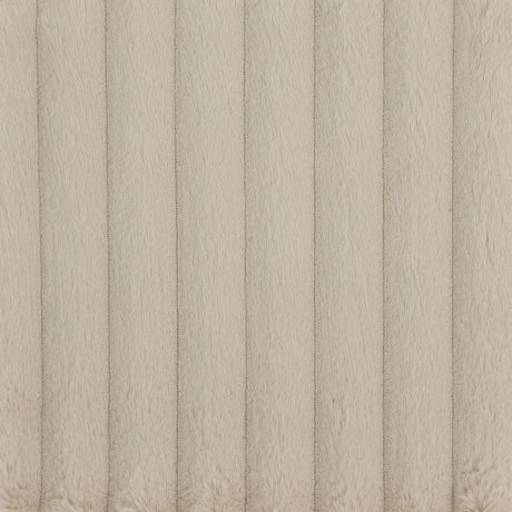 Ellorie Beige Upholstered Channel Back Curved Sofa from Coaster - Luna Furniture