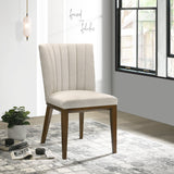 Elmwood Beige Fabric Dining Chair (Set Of 2) from Midinmod - Luna Furniture