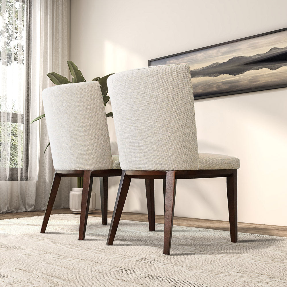 Elmwood Beige Fabric Dining Chair (Set Of 2) from Ashcroft Furniture - Luna Furniture