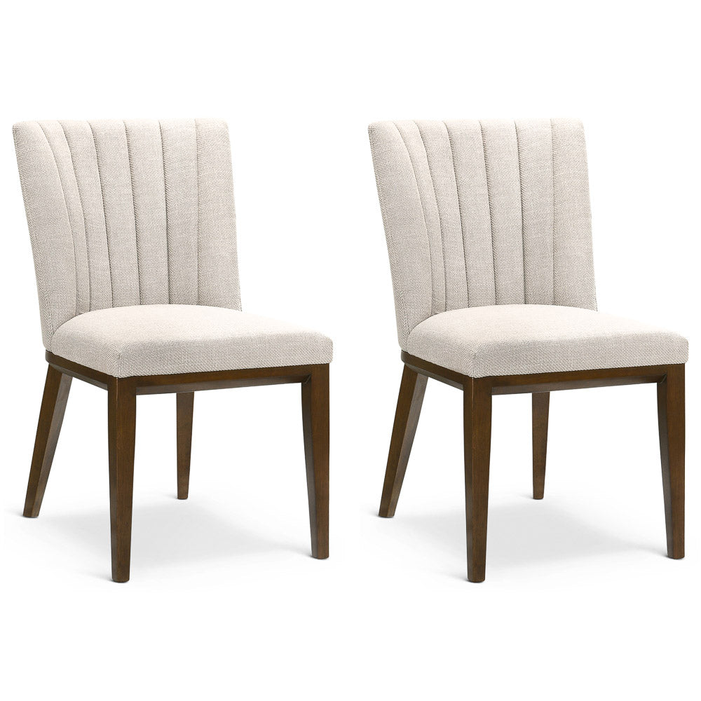 Elmwood Beige Fabric Dining Chair (Set Of 2) from Ashcroft Furniture - Luna Furniture