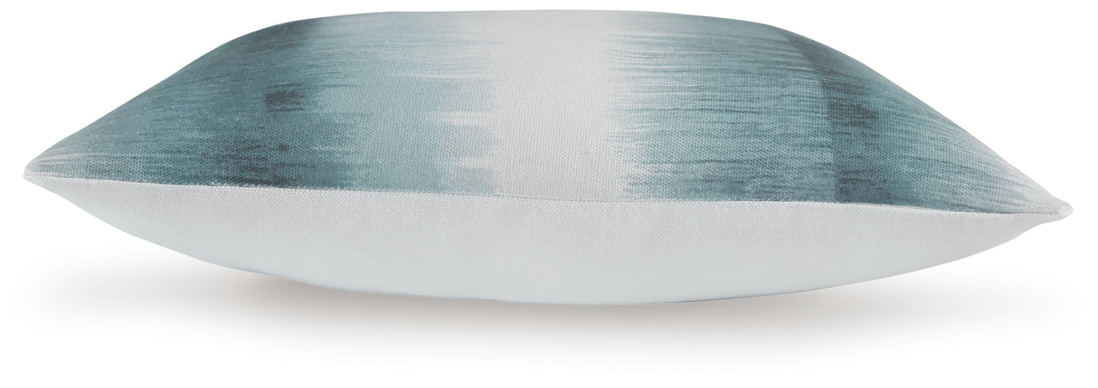 Elonwich Teal/White Pillow from Ashley Furniture - Luna Furniture