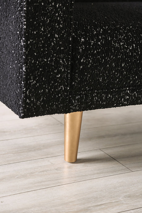 Elverum Black Loveseat from Furniture of America - Luna Furniture