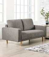 Elverum Charcoal Gray Loveseat from Furniture of America - Luna Furniture