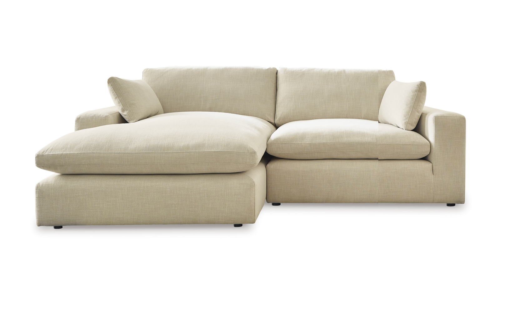 Elyza Linen 2-Piece LAF Chaise Sectional from Ashley - Luna Furniture