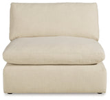 Elyza Linen 3-Piece Sectional with Ottoman from Ashley - Luna Furniture