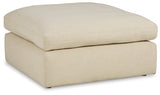 Elyza Linen 3-Piece Sectional with Ottoman from Ashley - Luna Furniture