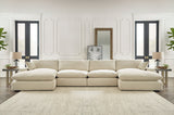 Elyza Linen 4-Piece Double Chaise Sectional from Ashley - Luna Furniture