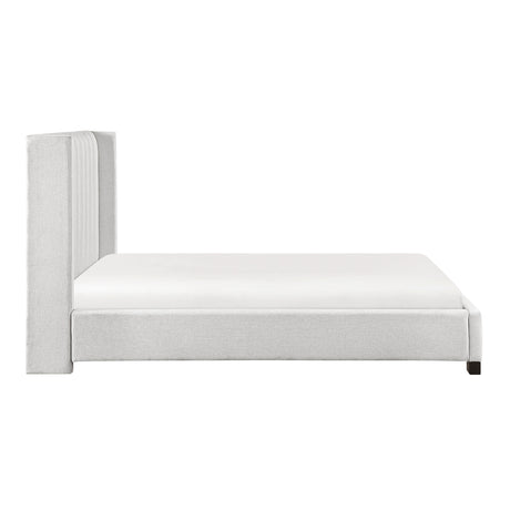 Emerson Beige Upholstered Full Bed from Homelegance - Luna Furniture