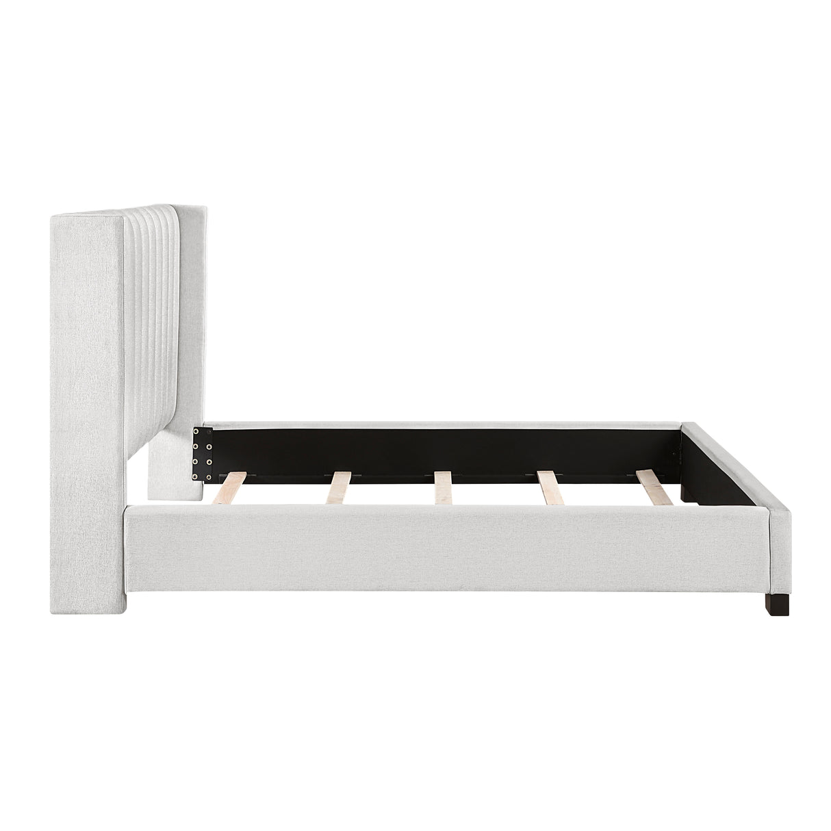 Emerson Beige Upholstered King Bed from Homelegance - Luna Furniture