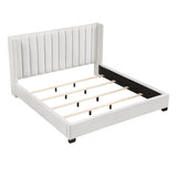 Emerson Beige Upholstered King Bed from Homelegance - Luna Furniture